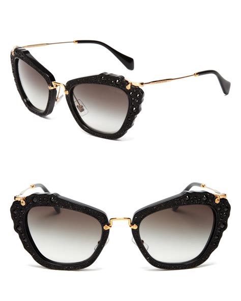 miu miu embellished cat eye glasses|Women's Miu Miu Cat.